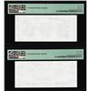 Image 2 : Set of Giori Test Note Washington & Lincoln Memorial PMG Superb Gem Unc 68EPQ