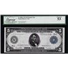 Image 1 : 1914 $5 Federal Reserve Note Kansas City Fr.883a Legacy About New 53