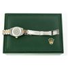 Image 9 : Rolex Ladies Two Tone Blue Vignette Diamond Datejust Wristwatch