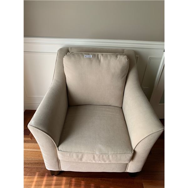 Upholstered Beige Chair