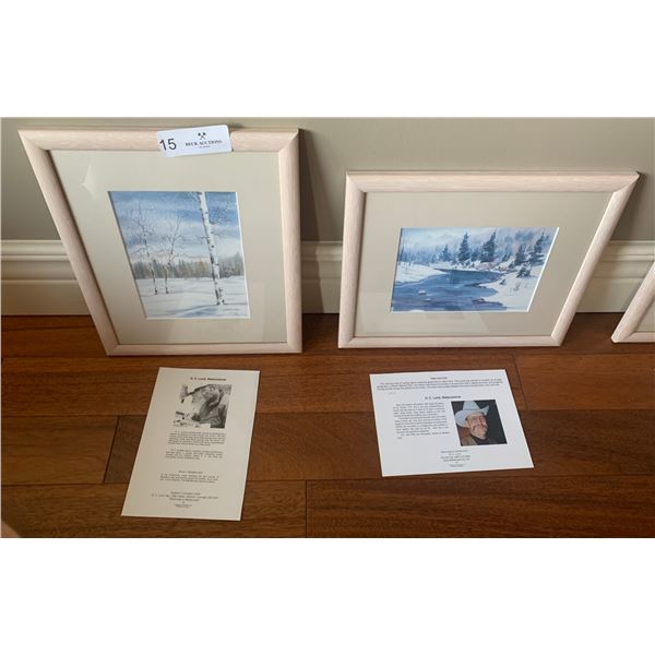 "Winter in Meadow Lake" and "Dark and Cold" Framed Prints by D.C. Lund