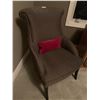 Image 2 : Upholstered Accent Chair w/ Oval Pattern