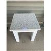 Image 1 : Marble Top Wooden Outdoor Table