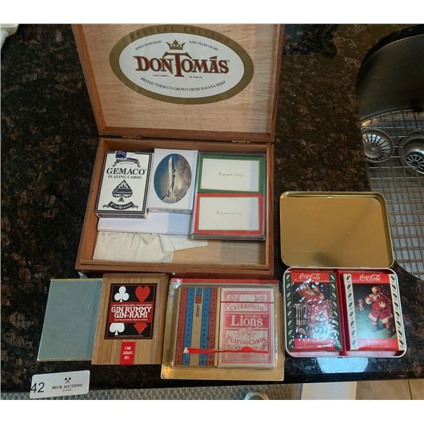 Assorted Collectible Playing Card Decks