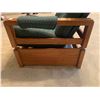 Image 2 : Upholstered Wooden Rocking/Sliding Chair w/ Brass Accents