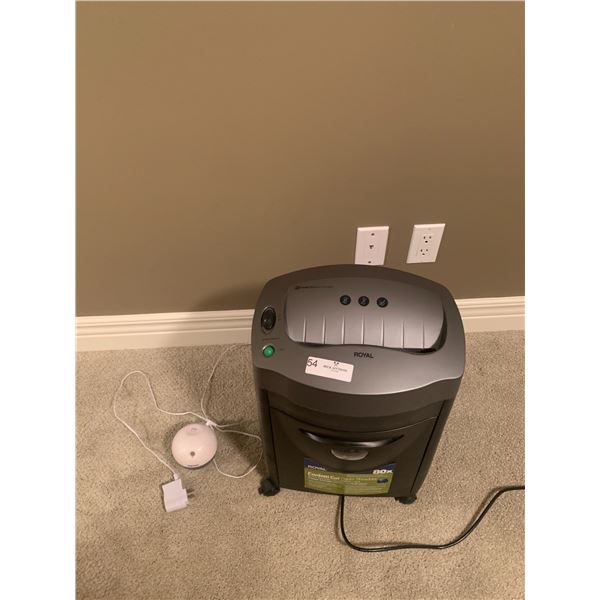 Royal Confetti Cut Paper Shredder and Homedics Desktop Humidifier (Model HUM-CM10E)