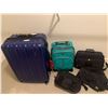 Image 1 : Assortment of Luggage - Brands Include: Explorer, Globus, Eddie Bauer, Samsonite, and IP