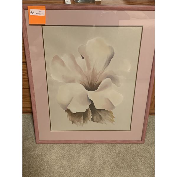 Framed Floral Painting by Leslie