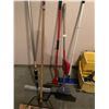 Image 3 : Mop Bucket, Brooms, Squeegees, and Other Assorted Cleaning Supplies