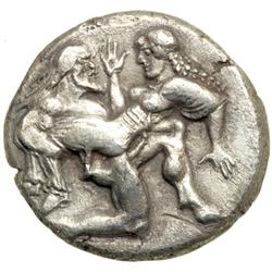 Islands off Thrace, Thasos, 500-470 BC. AR Stater (8.21 g)