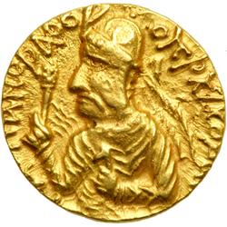 Kushan Kingdom. Huvishka, c. AD 126-164. Gold Stater (7.94 g)