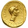 Image 2 : Octavian and Julius Caesar. Gold Aureus (6.84 g) minted in Italy, 43 BC