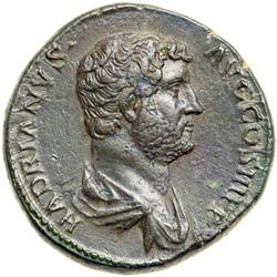Hadrian, AD 117-138. AE Sestertius minted at Rome, AD 134-138