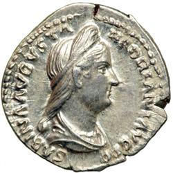 Sabina, wife of Hadrian, AD 117-138. AR Denarius minted at Rome