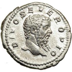 Septimius Severus, AD 193-211. AR Denarius minted at Rome c. AD 211