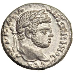 Caracalla, AD 198-217. Billon Tetradrachm (13.70 g) minted at Antioch, AD 215-217