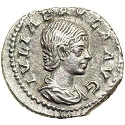 Julia Paula, wife of Elagabalus, AD 218-222. AR Denarius minted at Rome