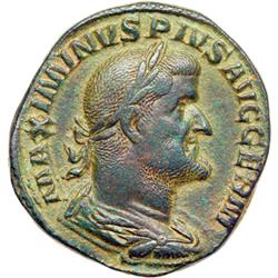Maximinus I, AD 235-238. AE Sestertius minted at Rome