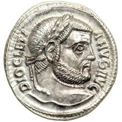 Diocletian, AD 284-305. AR Argenteus minted at Serdica, AD 303-305
