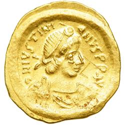 Byzantine Empire. Justinian I, 527-565. Gold Tremissis