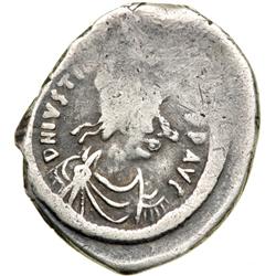 Byzantine Empire. Justinian I, 527-565. AR Light Miliar