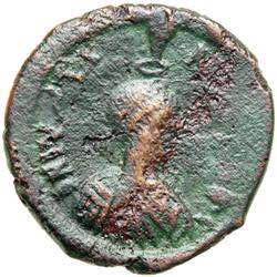 Byzantine Empire. Justin I, 518-527. follis or 40 nummi (14.64g), Nicomedia, 1st officina