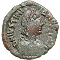 Byzantine Empire. Justinian I, 527-565. follis or 40 nummi (17.5g), Constantinople, 5th officina, 53