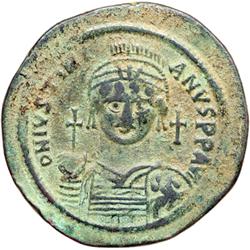 Byzantine Empire. Justinian I, 527-565. follis or 40 nummi (23.83g), Nicomedia, 2nd officina, 539/40