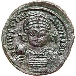 Byzantine Empire. Justinian I, 527-565. follis or 40 nummi (16.85g), Nicomedia, 2nd officina, 554/5 