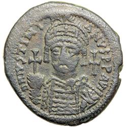 Byzantine Empire. Justinian I, 527-565. follis or 40 nummi (18.2g), Antioch, 3rd officina, 550/51 (r