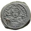 Image 1 : Byzantine Empire. Justinian I, 527-565. follis or 40 nummi (20.14g), Antioch, 4th officina, 555/6 (r
