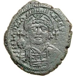 Byzantine Empire. Justinian I, 527-565. follis or 40 nummi (19.45g), Antioch, 4th officina, 561/2? (