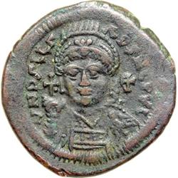 Byzantine Empire. Justinian I, 527-565. follis or 40 nummi (18.77g), Antioch, 3rd officina, 562/3 (r