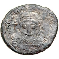 Byzantine Empire. Justinian I, 527-565. follis or 40 nummi (9.81g), Ravenna, 563/4 (regnal year 37)