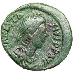 Byzantine Empire. Justinian I, 527-565. follis or 40 nummi (8.3g)