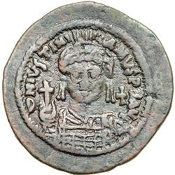 Byzantine Empire. Justinian I, 527-565. half follis or 20 nummi (10.47g), Cyzicus, 541/2 (regnal yea