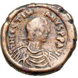 Byzantine Empire. Justinian I, 527-565. 16 nummi (6.16g), Thessalonica, 538-52