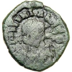 Byzantine Empire. Justinian I, 527-565. 4 nummi (1.66g), Thessalonica, 527-38