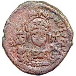 Byzantine Empire. Justin II, 565-578. follis or 40 nummi (16.8g), Antioch, 3rd officina, 565/6 (regn