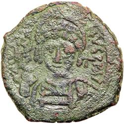 Byzantine Empire. Justin II, 565-578. follis or 40 nummi (17.8g), Antioch, 3rd officina, 565/6 (regn