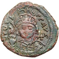Byzantine Empire. Justin II, 565-578. follis of 40 nummi (17.89g), Antioch, 3rd officina, 565/6 (reg