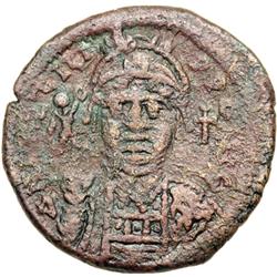 Byzantine Empire. Justin II, 565-578. follis or 40 nummi (17.98g), Antioch, 3rd officina, 565/6 (reg