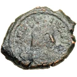 Byzantine Empire. Justin II, 565-578. decanummium or 10 nummi (2.78g), Thessalonica, 565/6 (regnal y