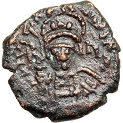 Byzantine Empire. Justin II, 565-578. decanummium or 10 nummi (3.79g), Antioch, 565/6 (regnal year 1