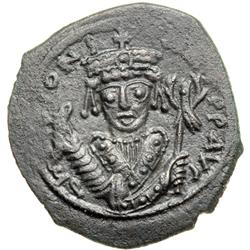 Byzantine Empire. Tiberius II Constantine, 578-582. follis or 40 nummi (13.44g), Nicomedia, 1st offi