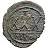Image 2 : Byzantine Empire. Tiberius II Constantine, 578-582. three-quarter follis or 30 nummi (12.02g), Nicom