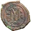 Image 2 : Byzantine Empire. Maurice Tiberius, 582-602. follis or 40 nummi (11.23g), Constantinople, 2nd offici