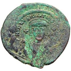 Byzantine Empire. Maurice Tiberius, 582-602. follis or 40 nummi (13.55g), Constantinople, 4th offici