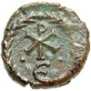 Image 2 : Byzantine Empire. Maurice Tiberius, 582-602. pentanummium or 5 nummi (2.34g), Carthage, c. 592