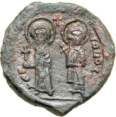 theodosius tiberius follis constantina 98g byzantine